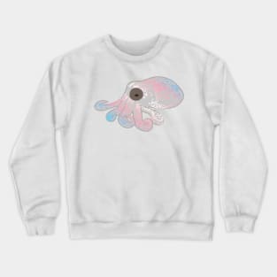 Trans Flag Spotted Octopus Crewneck Sweatshirt